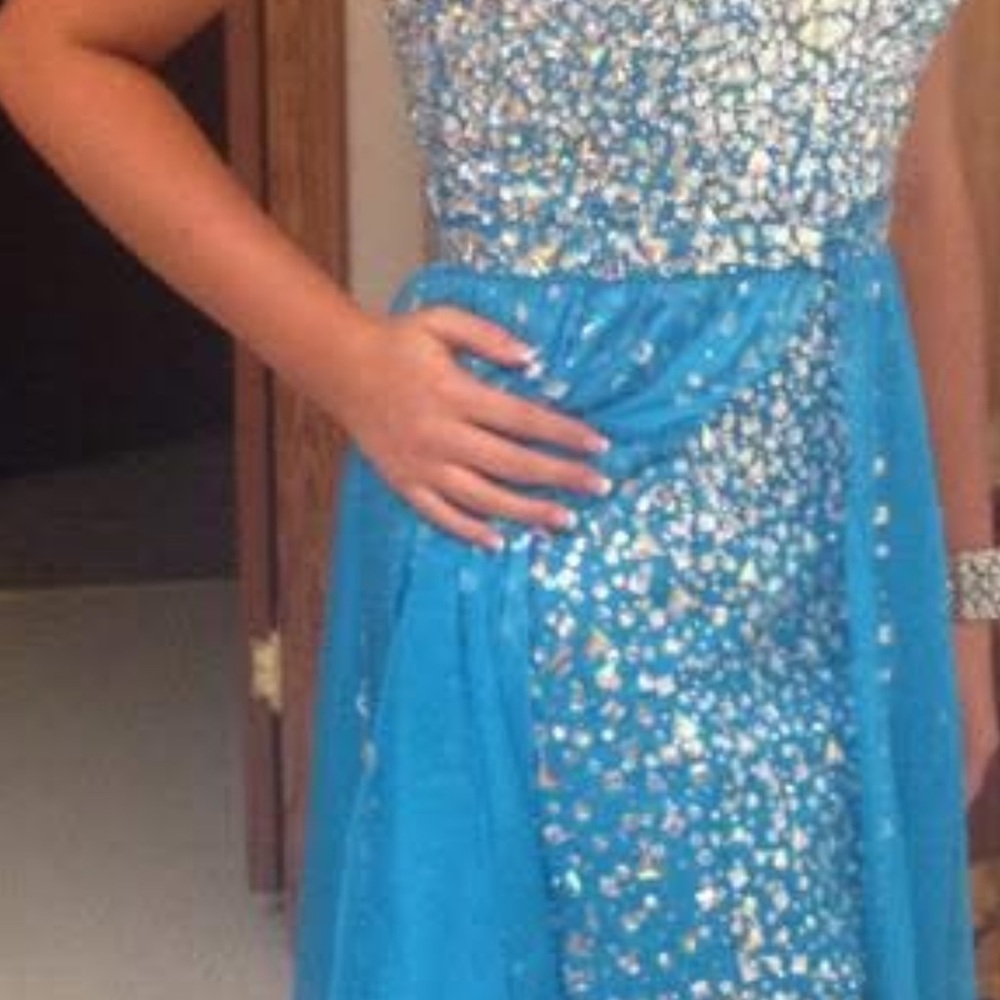 Sparkling Blue Kids Dress